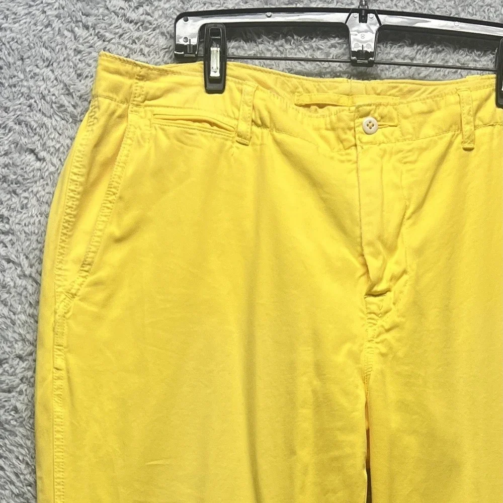 Polo Ralph Lauren RL-5 Chino Pants Mens 40x32 Yellow Adjustable Casual Golf
